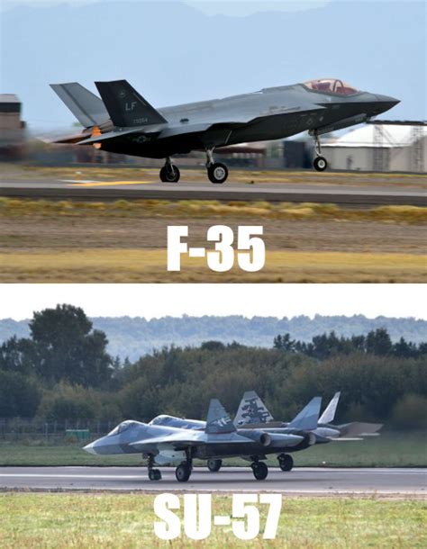 F 35 Vs Su 57 8 Big Differences Between The Lightning Ii Amp Felon Operation Military Kids