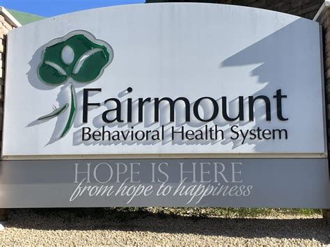 Fairmount Behavioral Health Phone Number