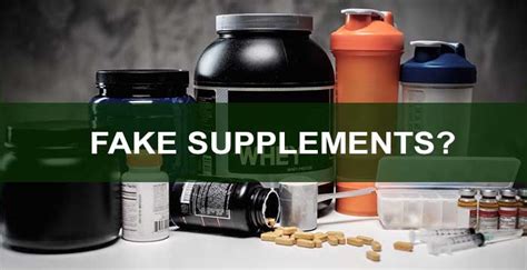 Fake Supplements List