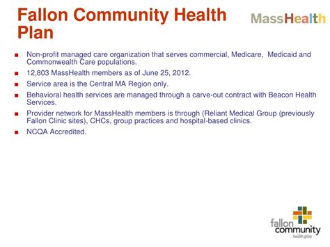 Fallon Community Health Plan Masshealth