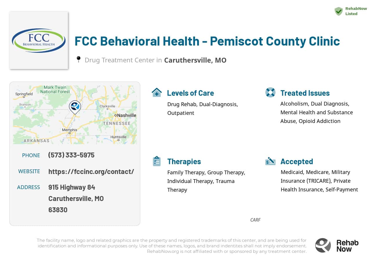 Fcc Behavioral Health Caruthersville Mo