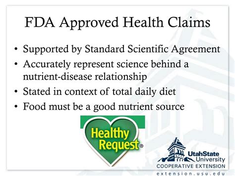 Fda Approved Health Claims