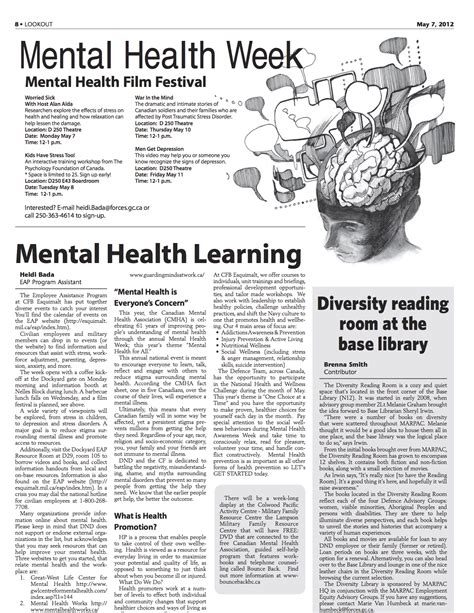 Feature Article About Mental Health