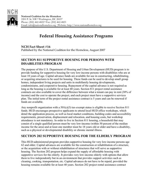 Federal Housing Programs