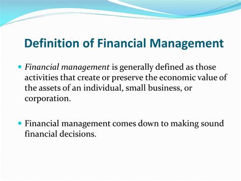 Financial Management Definition