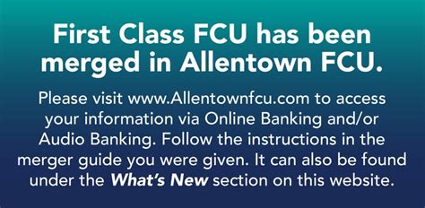 First Class Federal Credit Union Allentown Pa