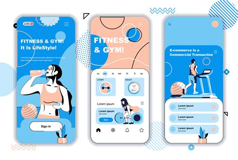 Fitness Workout Tracking App Designs Themes Templates And Downloadable Graphic Elements On