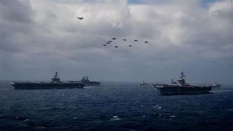 Five Aircraft Carriers Quickly Assembled The Four Major Armies Of The United States Britain