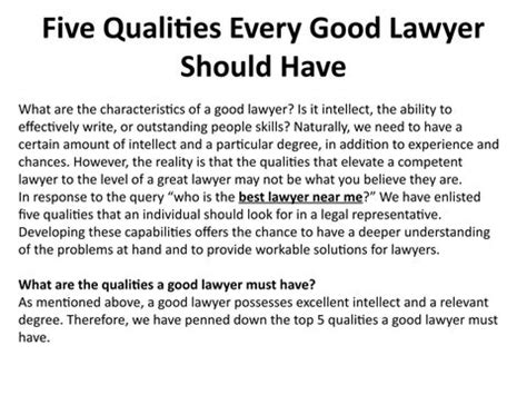 Five Qualities Every Good Lawyer Should Have By Karuna Sharma Issuu