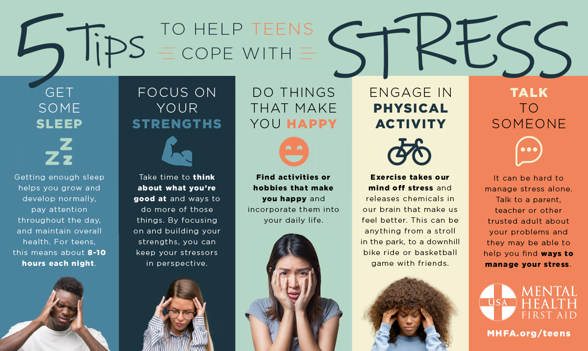 Five Tips To Help Teens Cope With Stress Downloadable Childrens Health Council