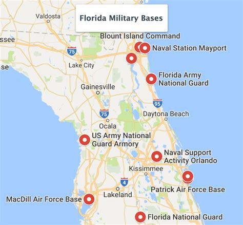 Florida Military Bases Locations