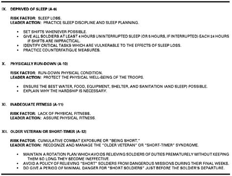 Fm 22 51 Appendix A 9 Sleep