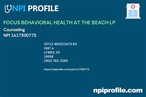 Focus Behavioral Health Lewes De