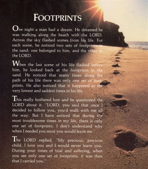 Footprints Poem