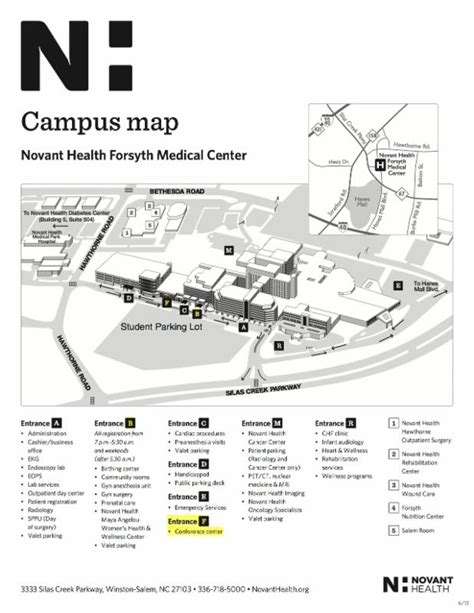 Forsyth Medical Center Map