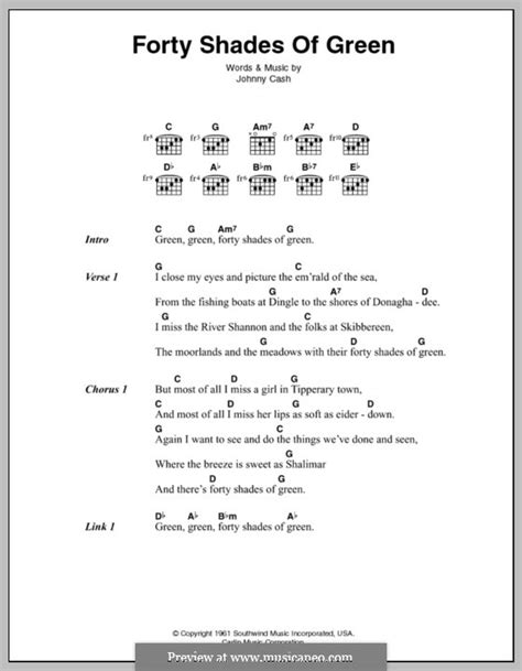 Forty Shades Of Green Chords