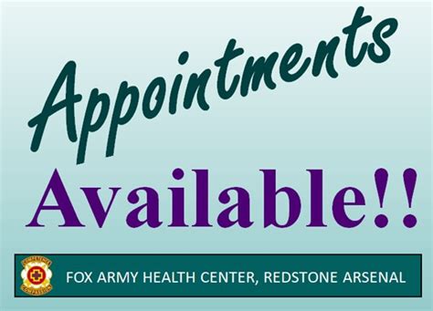 Fox Army Clinic Appointment Online