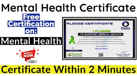 Free Behavioral Health Certifications Online