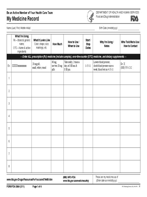 Free Medical Record Template