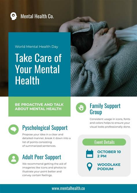 Free Mental Health Poster Template