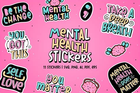 Free Mental Health Stickers