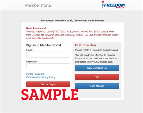 Freedom Health Member Portal Otc