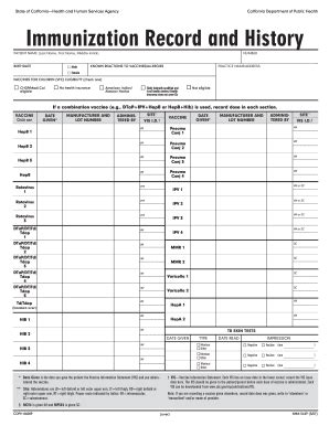 Fresno State Immunization Records