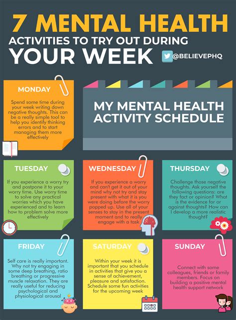 Fun Mental Health Activities Worksheets