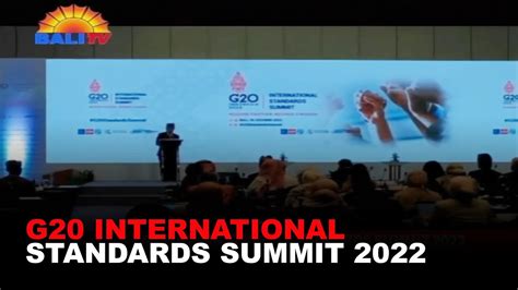 G20 International Standards Summit 2022 Youtube