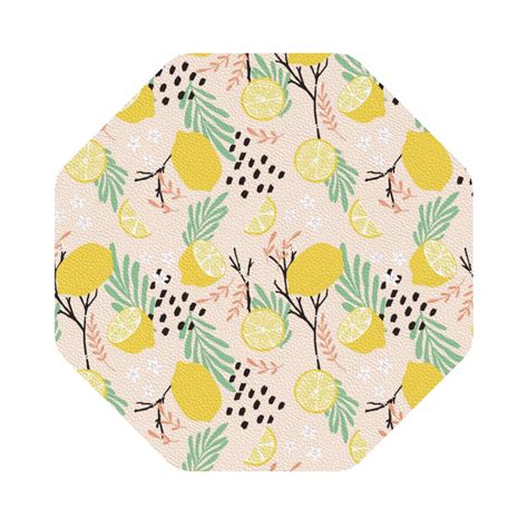 Gaeub Succulents Print 6 Pcs Leather Coasters For Drinks Drink Coasters Sets Drink Table Cup