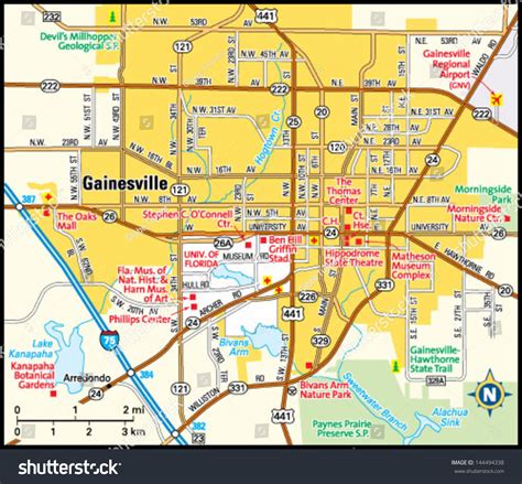 Gainesville Florida Map Wells Printable Map