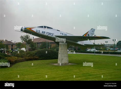 Gate Guardian Raf Lakenheath Usaf United States Air Force Fighter Jet Plane Base Suffolk Uk