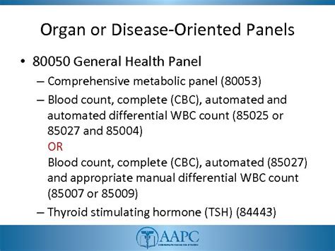 General Health Panel 80050