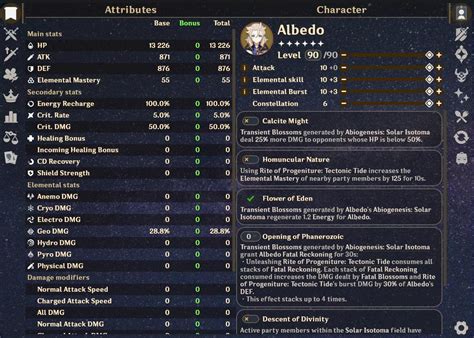 Genshin Character Calculator
