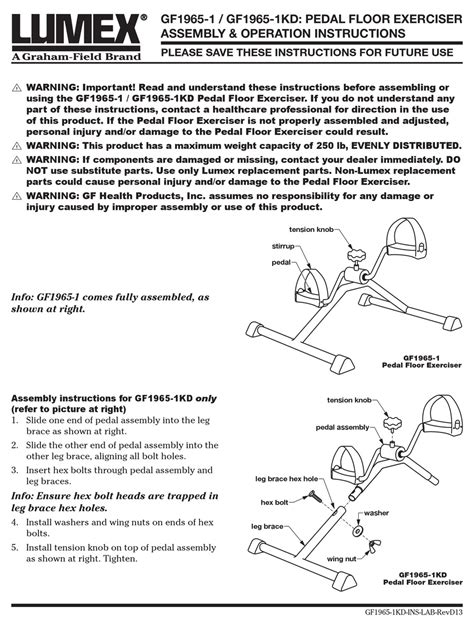 Gf Health Products Parts