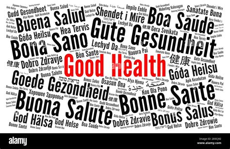 Good Health In Different Languages