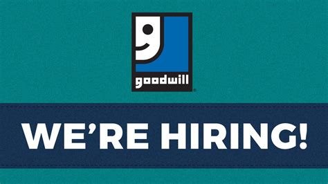 Goodwill Job Openings