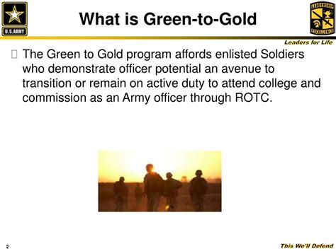 Green To Gold Application