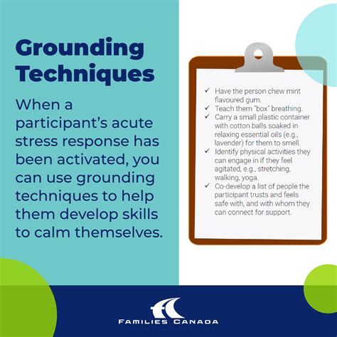 Grounding Techniques Infographic Families Canada