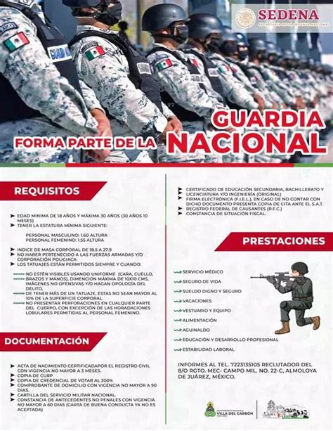 Requisitos de la Guardia Nacional USA