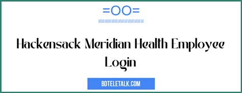 Hackensack Meridian Health Employee Login