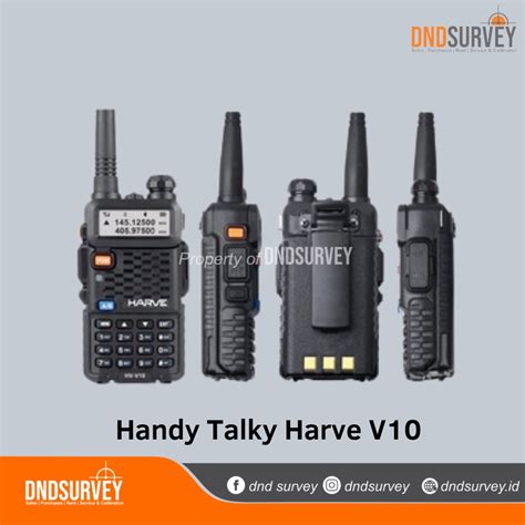 Handy Talky Harve Hv V10 Ht Harve V10 Dual Band Bukan Ht Baofeng Uv5r Uv82 Lazada Indonesia