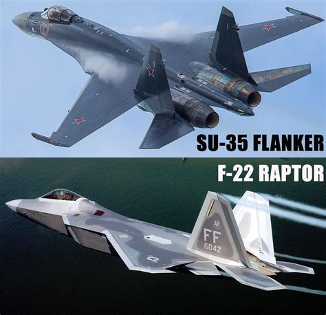 Head To Head Su 35 Flanker E Vs F 22 Raptor