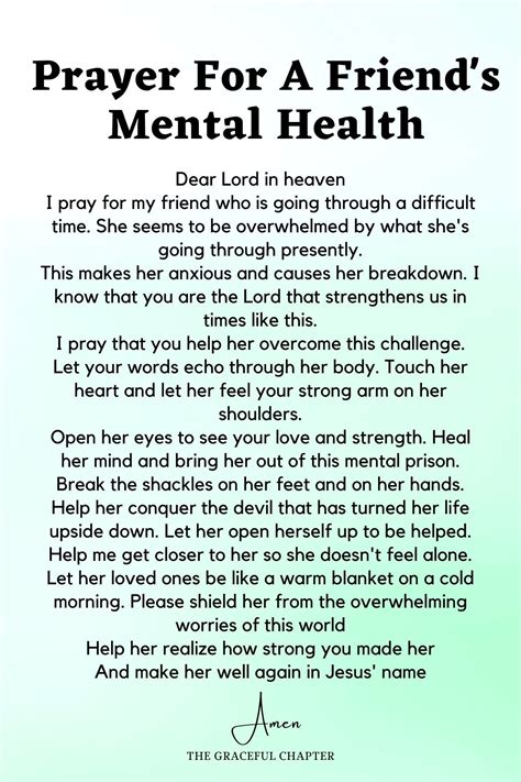 Healing Prayer For Mental Illness