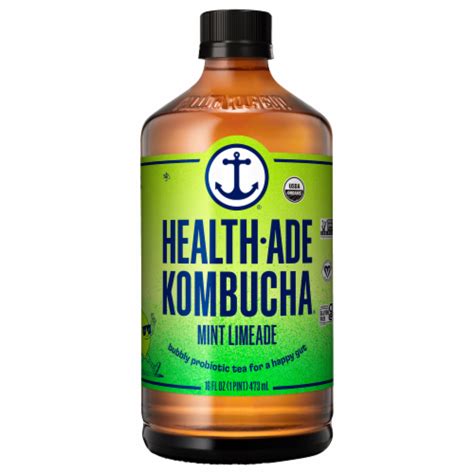 Health Ade Mint Limeade Kombucha 16 Fl Oz Kroger