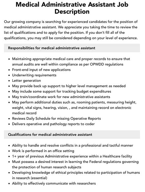 Health Administrative Assistant Jobs