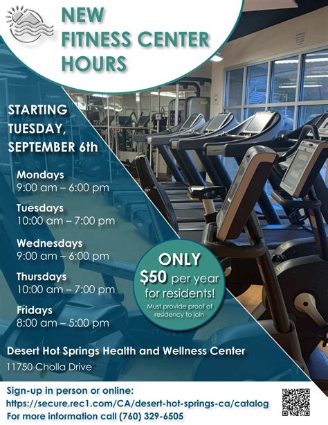 Health And Fitness Center Hours