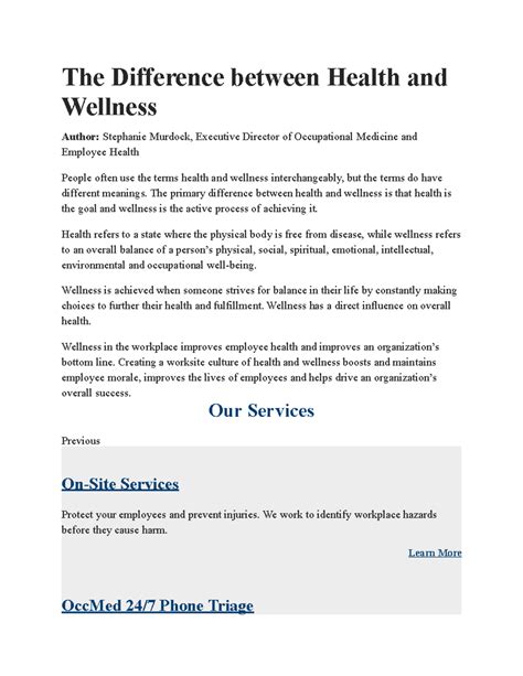 Health And Wellness Artinya