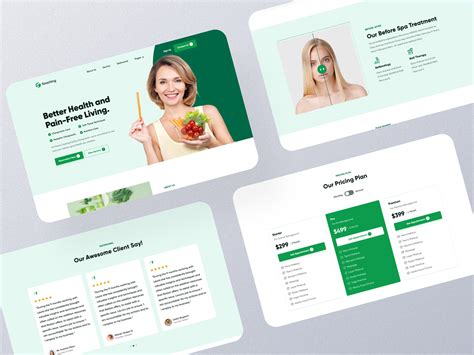 Health And Wellness Coaching Landing Page Behance