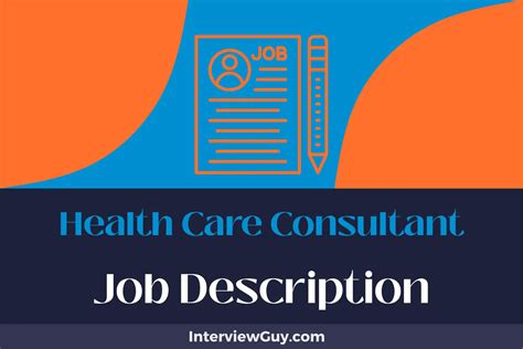 Health Care Consultant Responsibilities